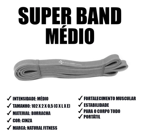 Kit 4 Super Band Superband Elastico Consport