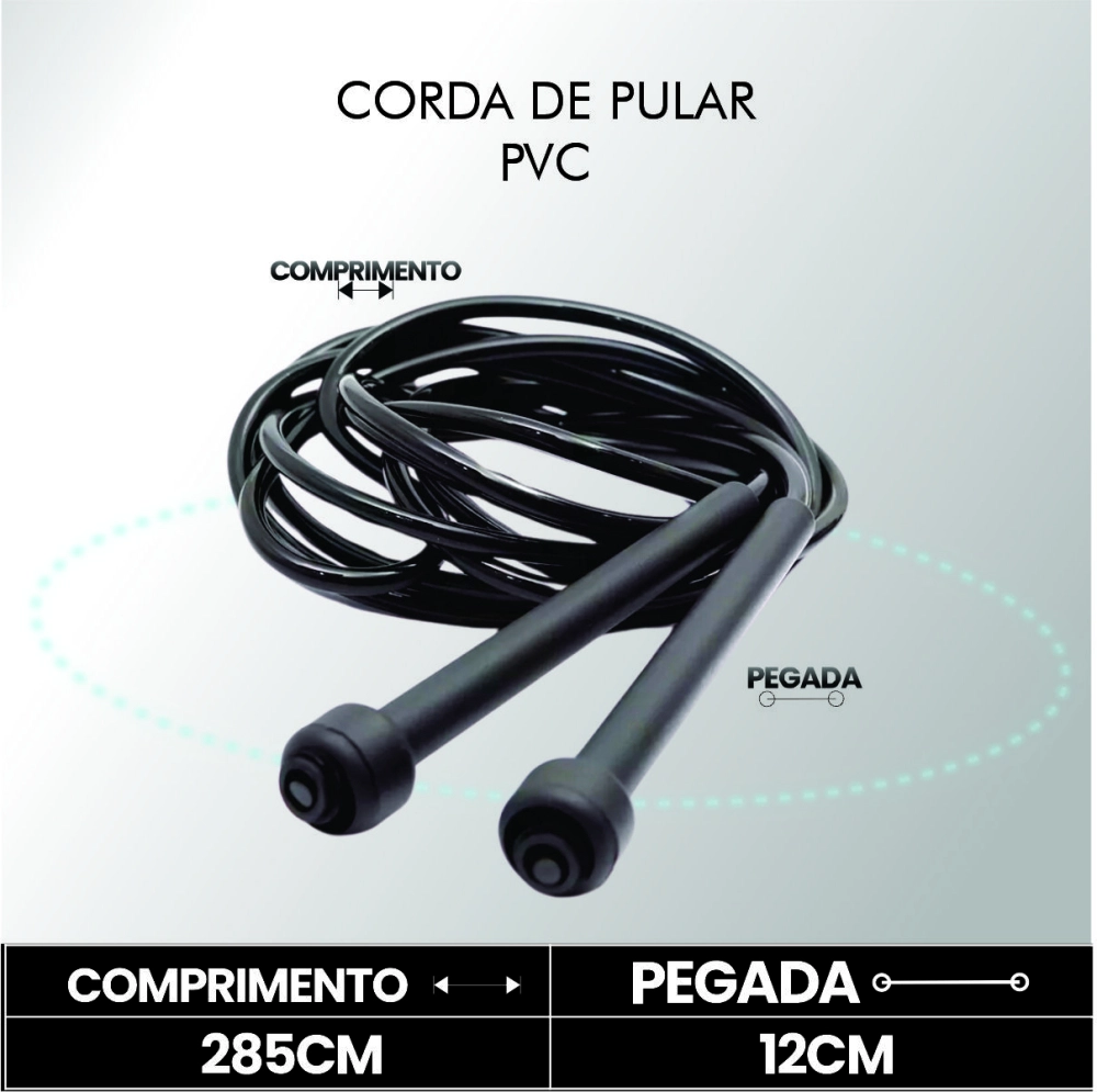 Corda para Exercícios de Pular Profissional PVC Consport